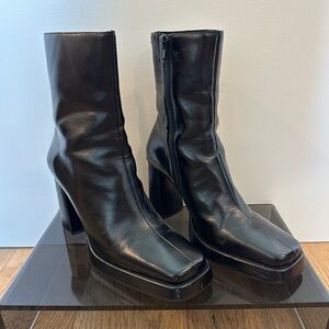 Jeffrey Campbell Maximal Black Heeled Boots